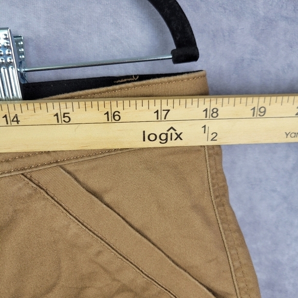 Democracy Ab Technology‎ Khaki Cargo Pants Size 16 Mid-Rise Cropped - Picture 9 of 11